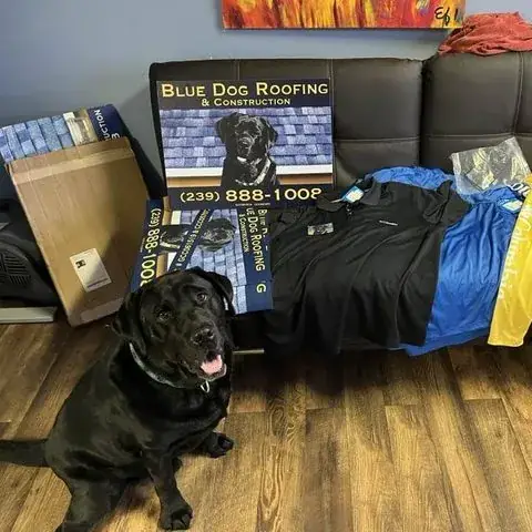 Scout with the new signs and crew shirts